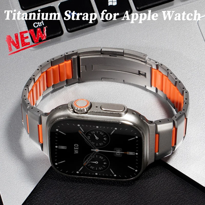 Stainless Steel Silicone Strap for Apple Watch Ultra 49mm Series 11 10 46mm Metal Band for Iwatch 9 8 7 45mm 6 SE 5 44mm 38 40mm
Stainless Steel Silicone Strap for Apple Watch Ultra 49mm Series 11 10 46mm Metal Band for Iwatch 9 8 7 45mm 6 SE 5 44mm 38 40mm
