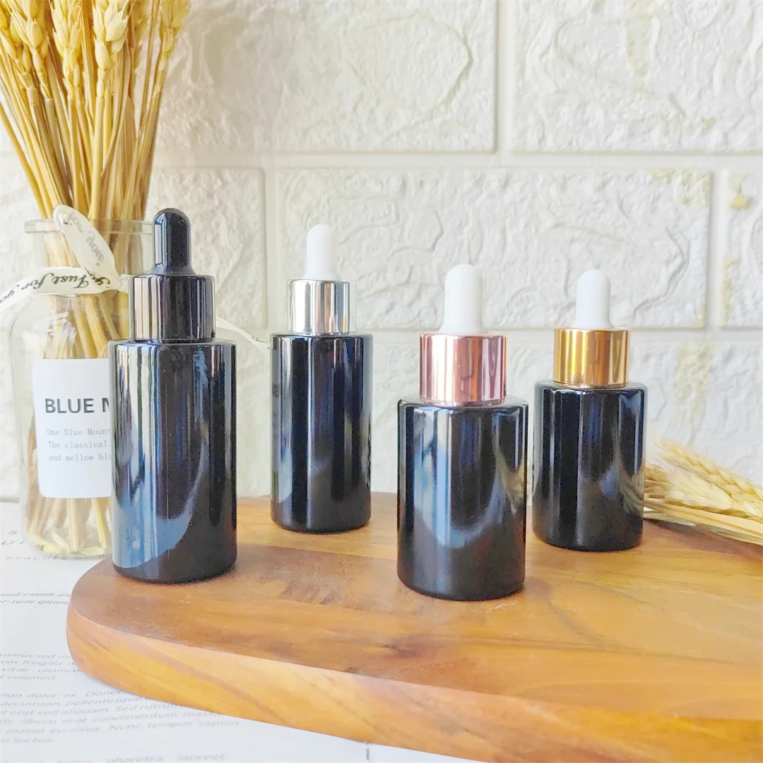 30ml 40ml Empty Black Glass Bottle Travel Accessory Containers with Glass Eye Droppers for Perfume Essential Oil Skincare Beauty
30ml 40ml Empty Black Glass Bottle Travel Accessory Containers with Glass Eye Droppers for Perfume Essential Oil Skincare Beauty