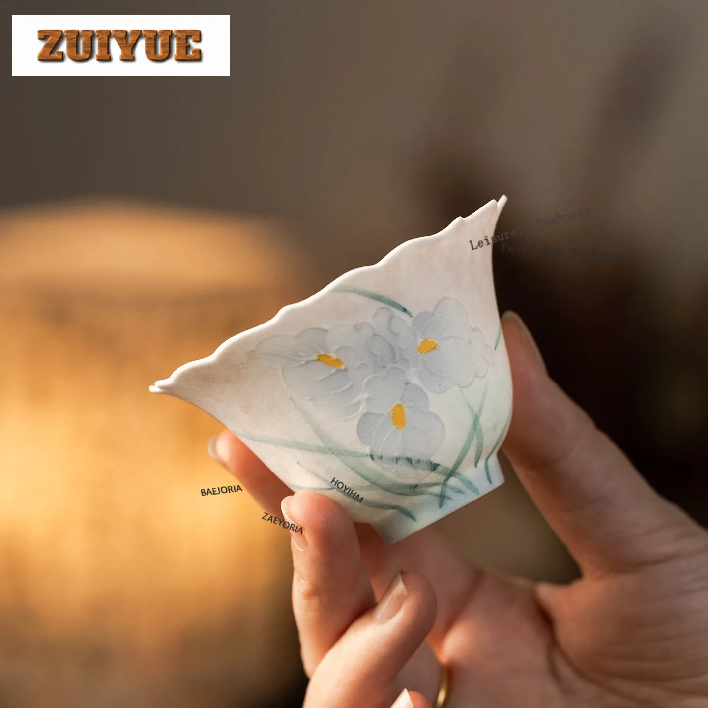 60ml Hand-painted Iris Teacup Antique Tea Bowl Cute Cup Tea-tasting Meditation Cup Chazhan Master Cups Tea Items Supplies Craft
60ml Hand-painted Iris Teacup Antique Tea Bowl Cute Cup Tea-tasting Meditation Cup Chazhan Master Cups Tea Items Supplies Craft