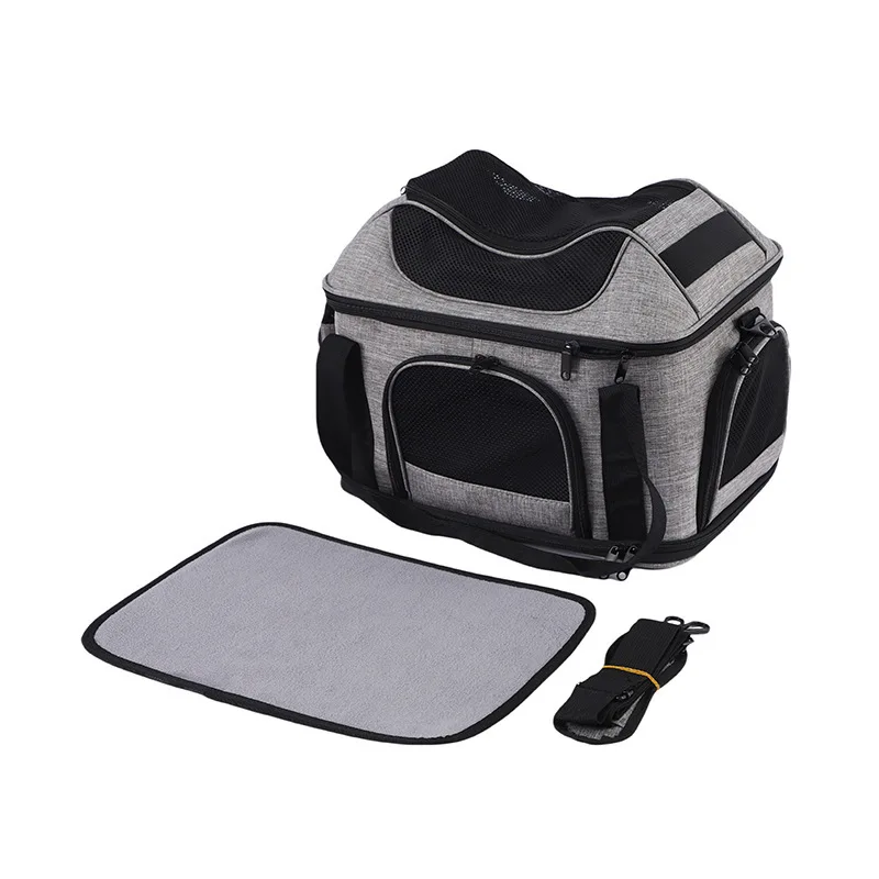 Foldable Mesh Pet case Breathable Large Capacity Outside Travelling Hiking Camping Pet Carrier Bag with Side Pockets
Foldable Mesh Pet case Breathable Large Capacity Outside Travelling Hiking Camping Pet Carrier Bag with Side Pockets
