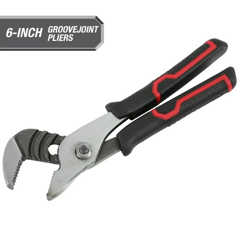 6-inch Groove Joint Pliers with Ergonomic Comfort Grips, Black 5576V
6-inch Groove Joint Pliers with Ergonomic Comfort Grips, Black 5576V