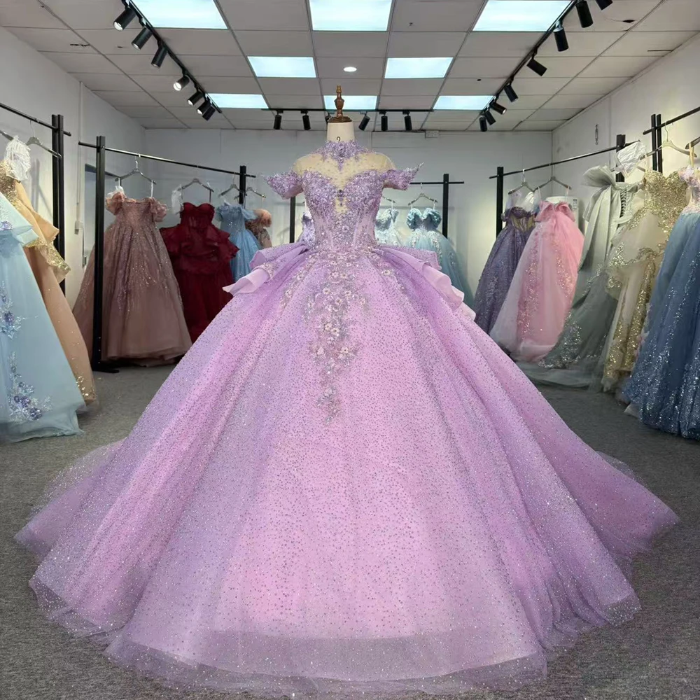 Elegant High Neck Short Sleeves Quinceañera Dresses With Beaded Ruffles Customized Sweet vestidos de 15 quinceañera DY6935
Elegant High Neck Short Sleeves Quinceañera Dresses With Beaded Ruffles Customized Sweet vestidos de 15 quinceañera DY6935