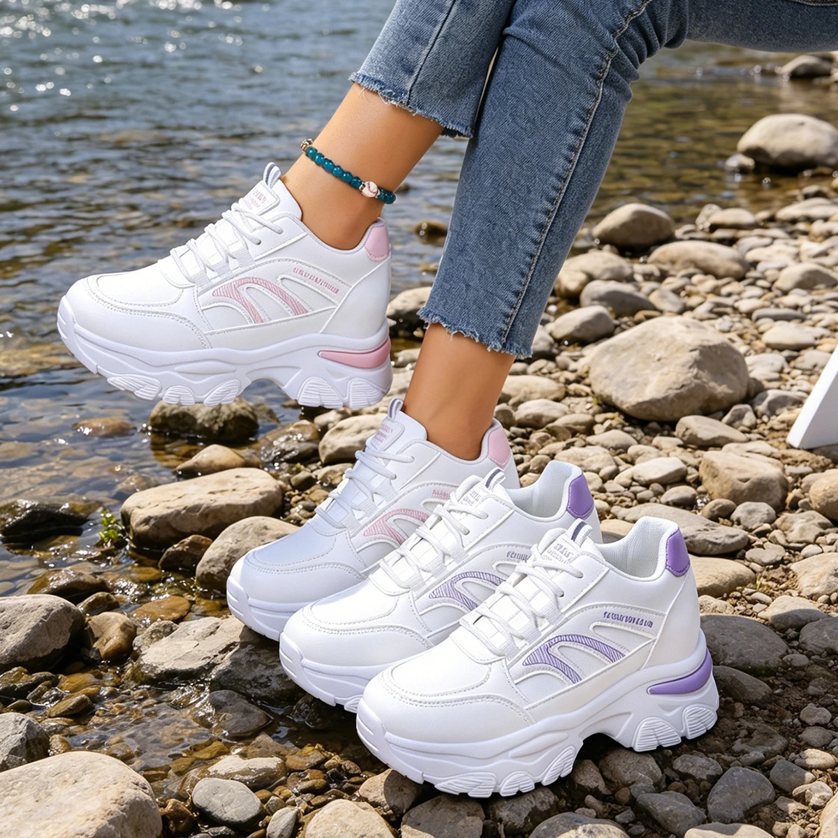 White Platform Women Sneakers 2026 New Spring and Autumn Thick Bottom Vulcanize Shoes Woman Pu Leather Breathable Sports Shoes
White Platform Women Sneakers 2026 New Spring and Autumn Thick Bottom Vulcanize Shoes Woman Pu Leather Breathable Sports Shoes