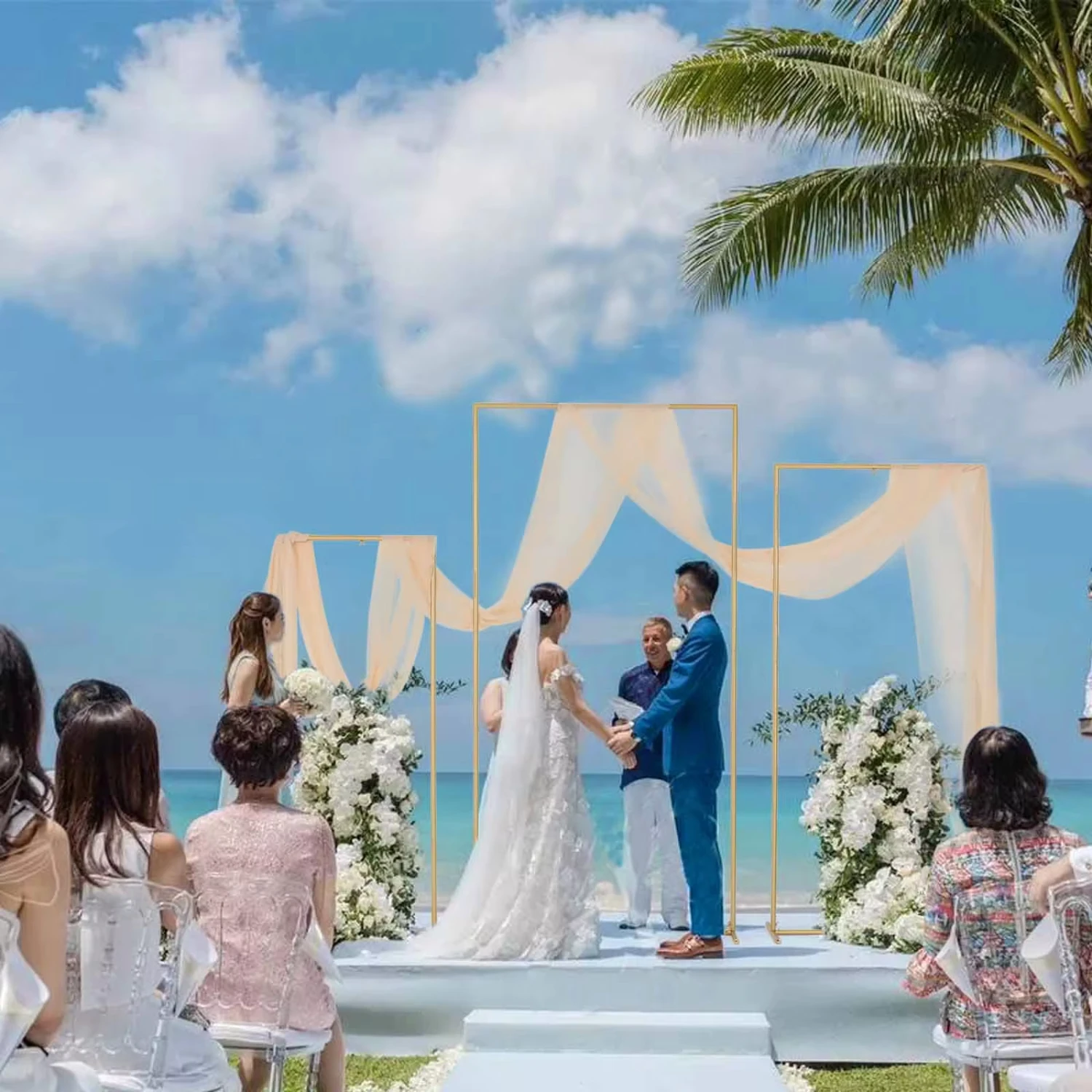 Square Wedding Arch Backdrop Stand Set of 3 (6.6FT,5.9FT,4.9FT) Balloon Arch Stand Metal Arch Backdrop Birthday Party
Square Wedding Arch Backdrop Stand Set of 3 (6.6FT,5.9FT,4.9FT) Balloon Arch Stand Metal Arch Backdrop Birthday Party