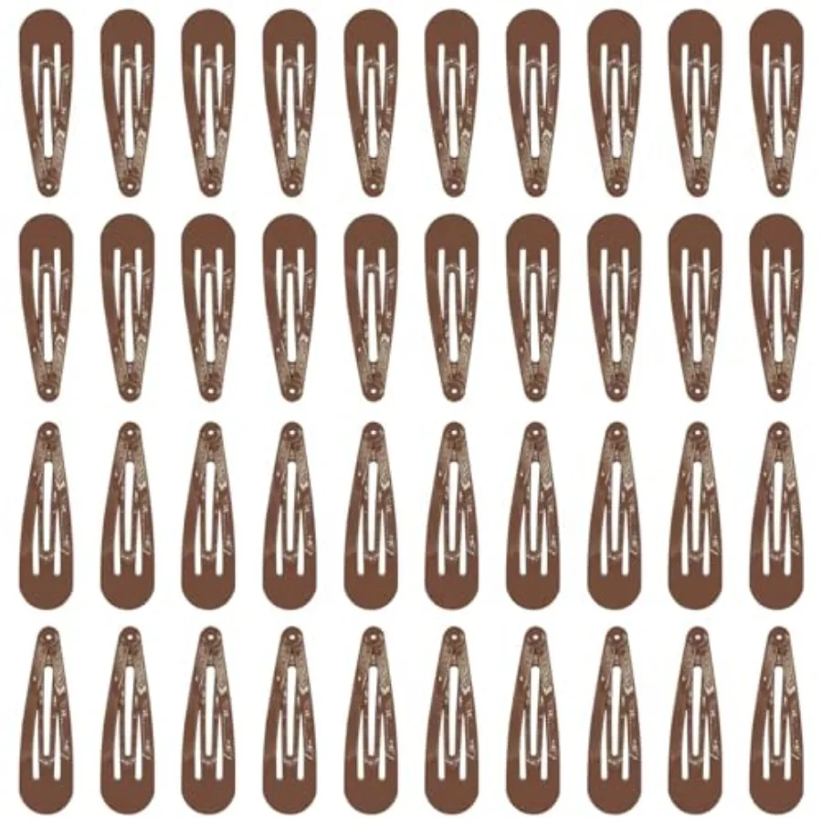 40pcs 2 inch Brown Hair Clips for Stray Hairs, Metal Snap Barrettes Accessories for Women, Brown, Durable Metal
40pcs 2 inch Brown Hair Clips for Stray Hairs, Metal Snap Barrettes Accessories for Women, Brown, Durable Metal
