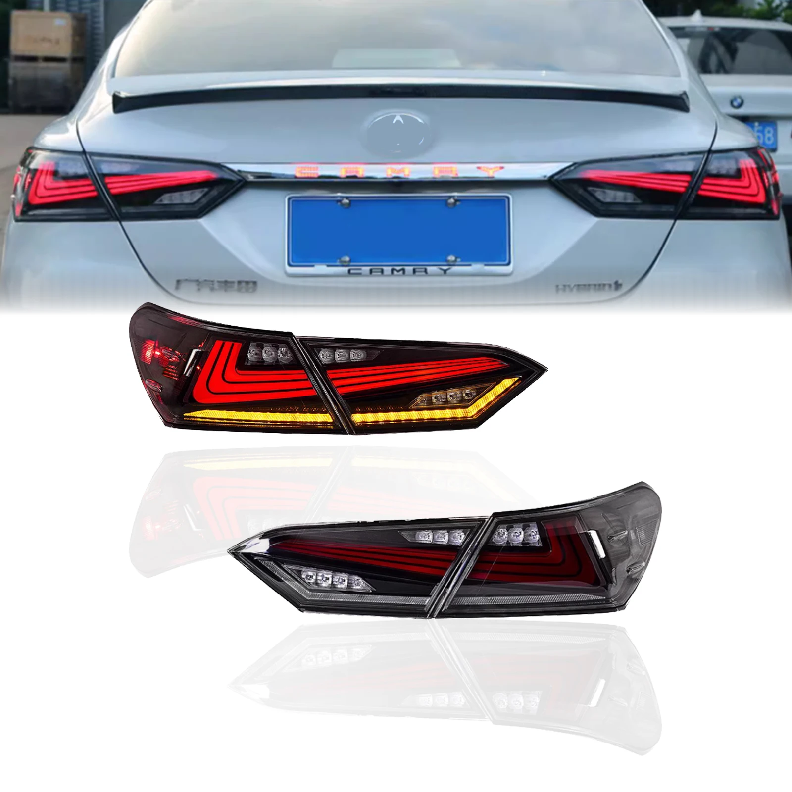 LED Tail Lights for Camry 2018-2022 - Sequential Turn Signals, Black Housing, Plug & Play
LED Tail Lights for Camry 2018-2022 - Sequential Turn Signals, Black Housing, Plug & Play