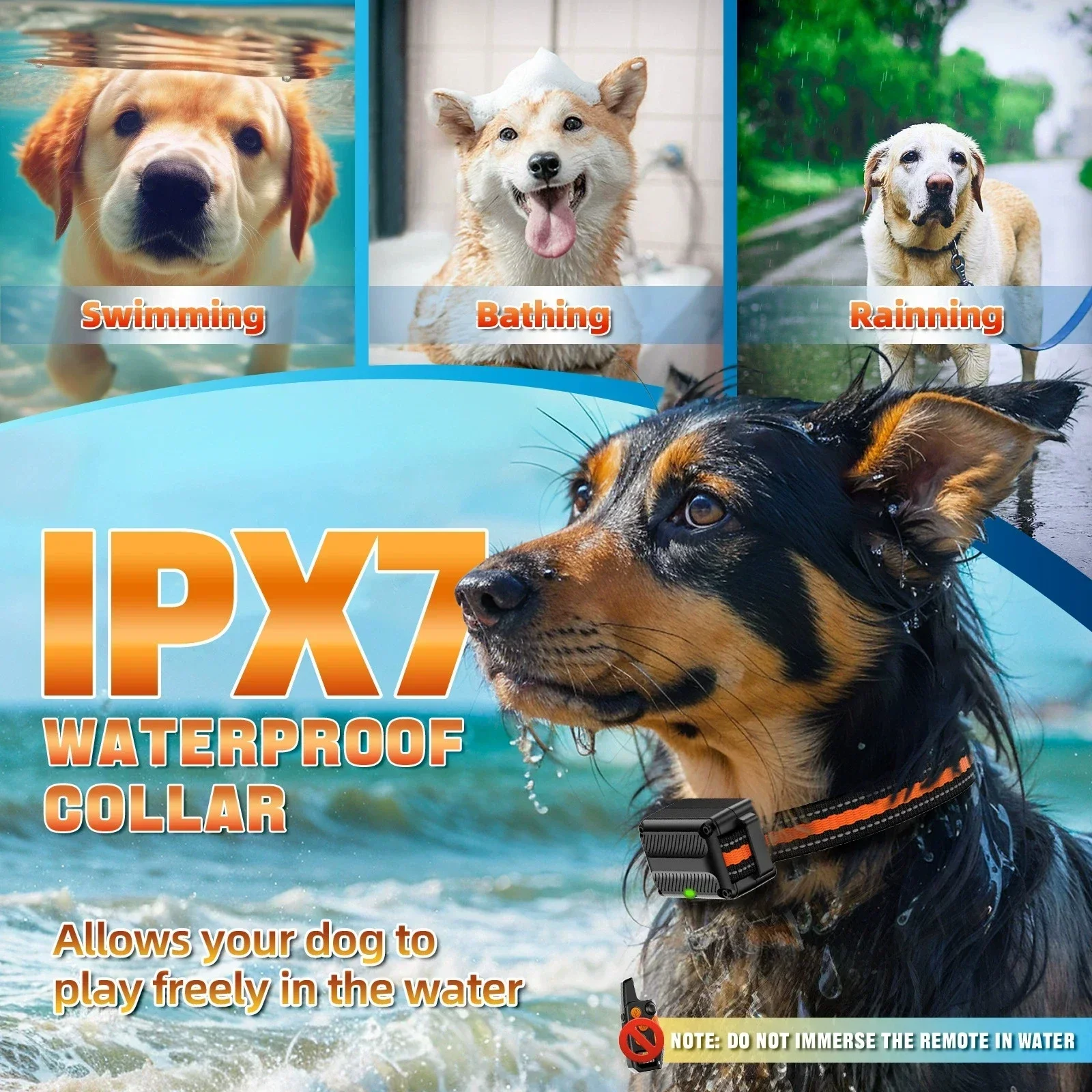 600m Electric Dog Training Collar, Detachable Bark Rechargeable Anti Barking Shock Vibration Reflective Collar for All Dogs Pet
600m Electric Dog Training Collar, Detachable Bark Rechargeable Anti Barking Shock Vibration Reflective Collar for All Dogs Pet