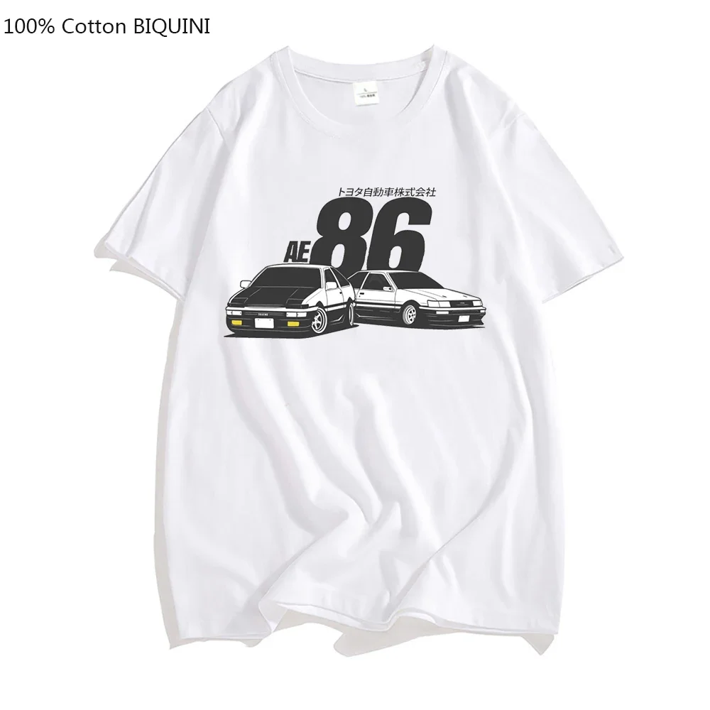 AE86, японское аниме, женская модная уличная одежда в стиле хип-хоп JDM, автомобильная футболка из 100% хлопка с коротким рукавом
AE86, японское аниме, женская модная уличная одежда в стиле хип-хоп JDM, автомобильная футболка из 100% хлопка с коротким рукавом