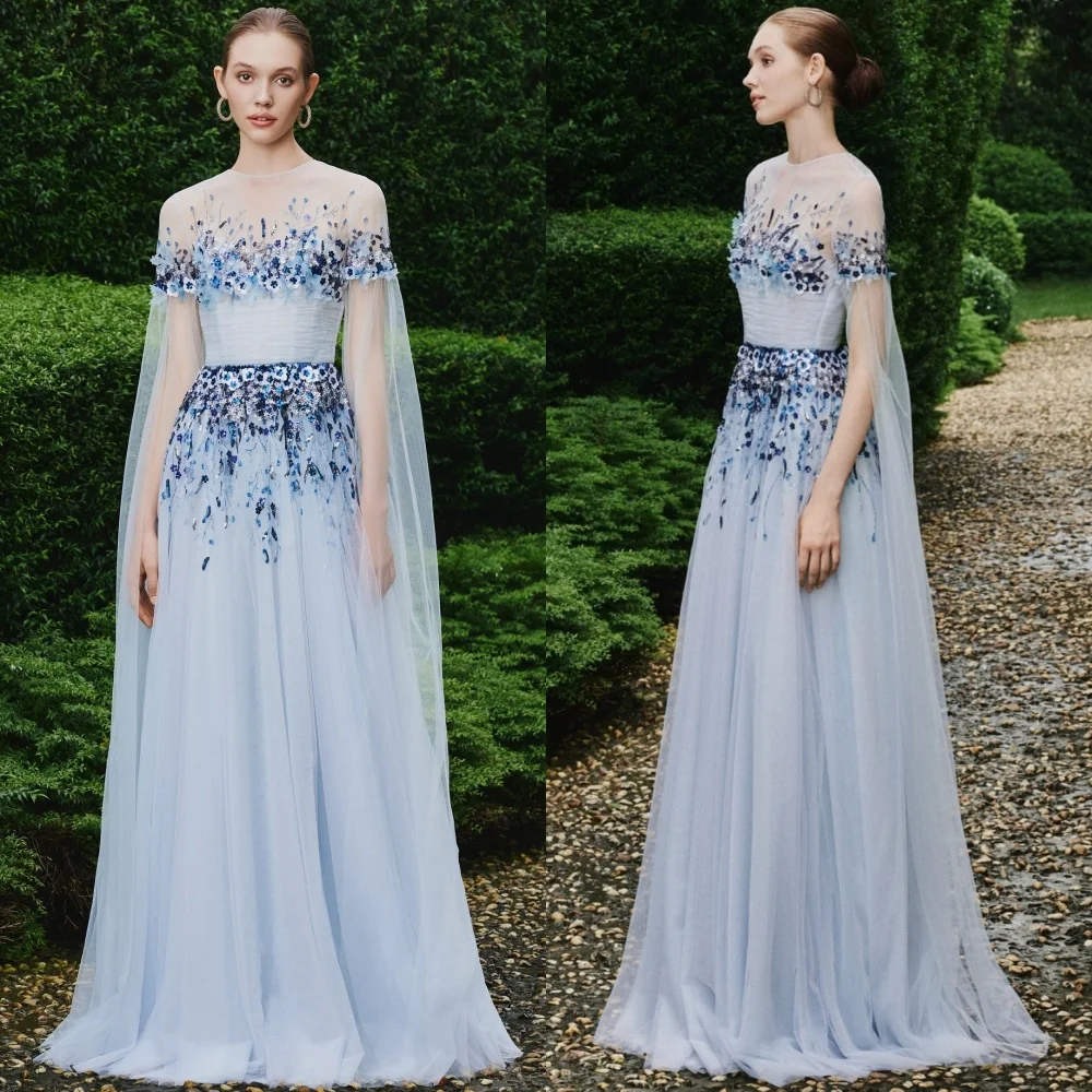 Customized Modern Style Chiffon Sequined Pleat A-line Scoop Neck Long Dresses Bespoke Occasion Formal
Customized Modern Style Chiffon Sequined Pleat A-line Scoop Neck Long Dresses Bespoke Occasion Formal