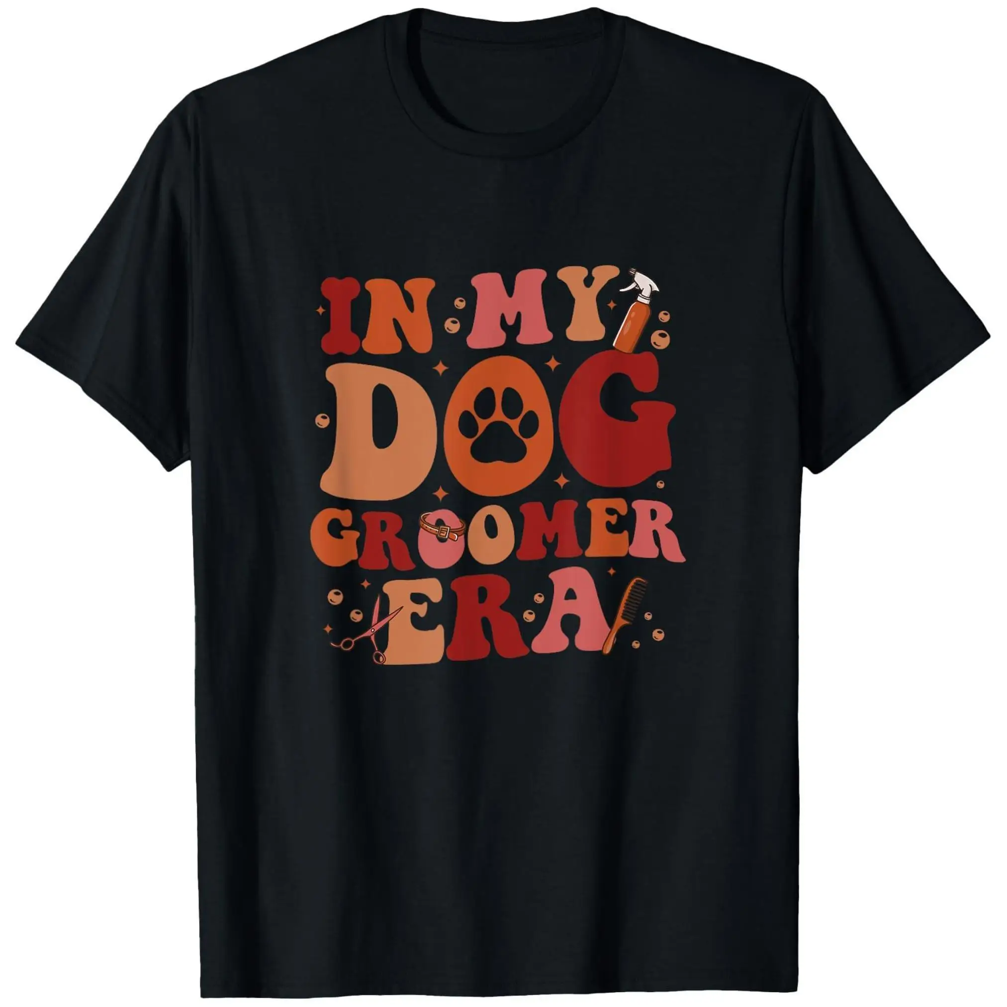 Unisex 'IN MY DOG GROOMER ERA' T-Shirt | Retro Pet Grooming Stylist Tee | Funny Trendy Gift for Dog Groomers
Unisex 'IN MY DOG GROOMER ERA' T-Shirt | Retro Pet Grooming Stylist Tee | Funny Trendy Gift for Dog Groomers