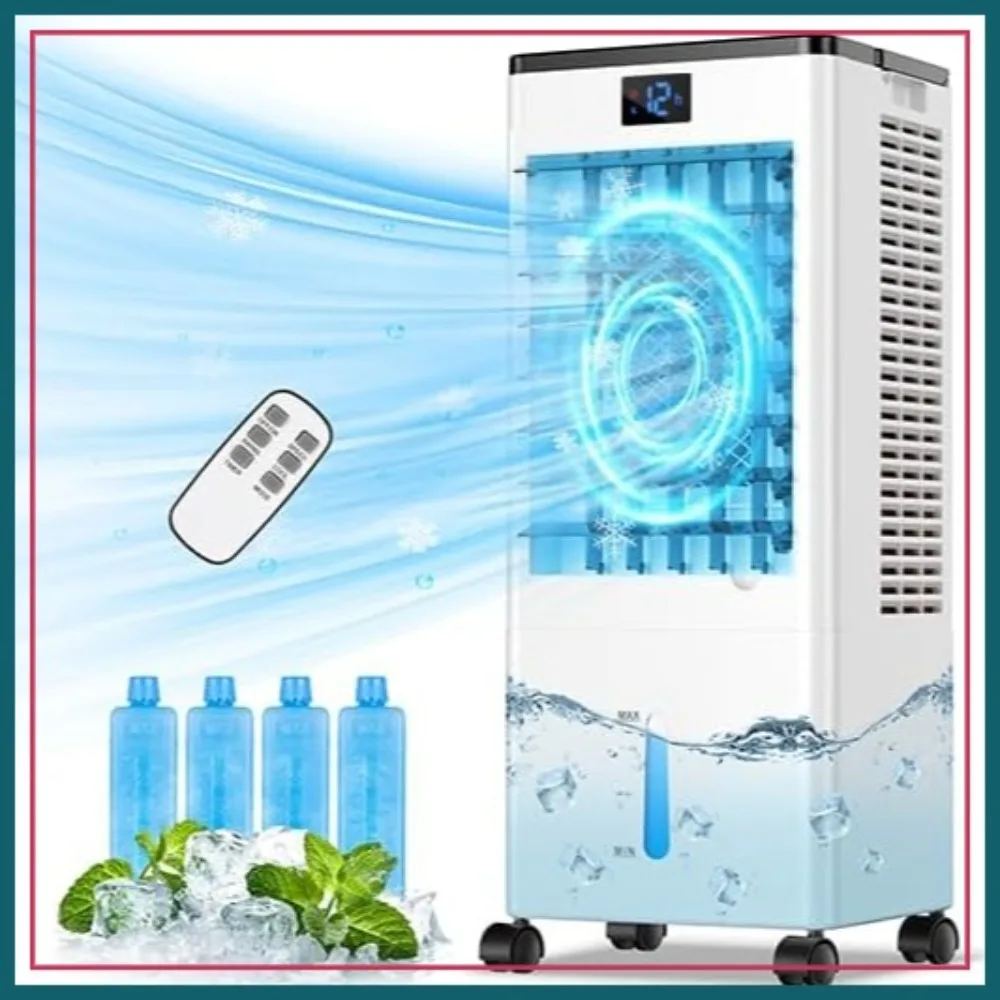 Portable Air Conditioners, 4-IN-1 Evaporative Air Cooler, Fast Cooling for Bedroom Home Office Garage
Portable Air Conditioners, 4-IN-1 Evaporative Air Cooler, Fast Cooling for Bedroom Home Office Garage