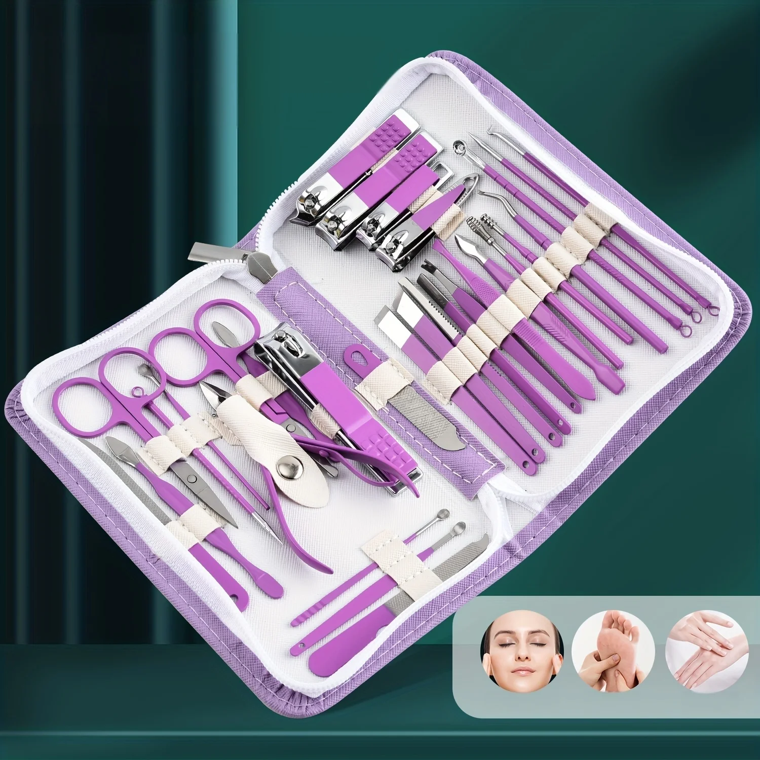 Manicure kit 30 Pcs Set Personal Care Accessories Professional Nail Kit Pedicure Kit Toe Nail Clippers for Men and Beauty Tools
Manicure kit 30 Pcs Set Personal Care Accessories Professional Nail Kit Pedicure Kit Toe Nail Clippers for Men and Beauty Tools