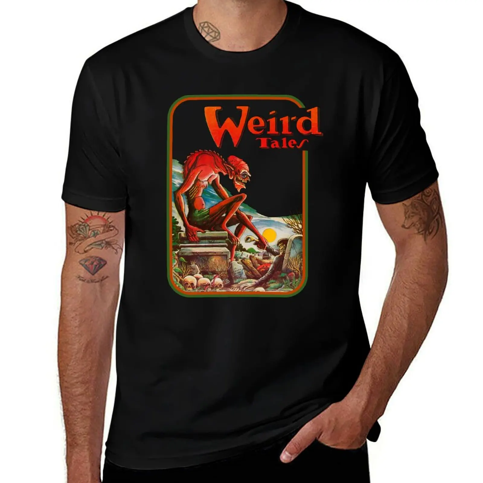 Weird tales november 1949 gothic, skull skeleton ,horror ,creepy ,devil,Vintage T-Shirt aesthetic clothes funny t shirts men
Weird tales november 1949 gothic, skull skeleton ,horror ,creepy ,devil,Vintage T-Shirt aesthetic clothes funny t shirts men