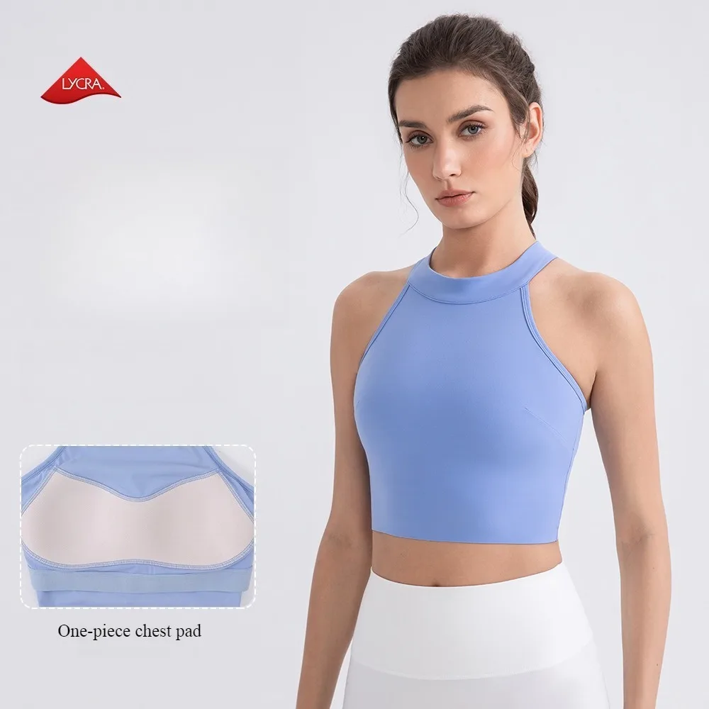 Women One-Piece Chest Pad Yoga Bras Medium High Support Shockproof Sports Bras Seamless Fit Workout Running Fitness Tops
Women One-Piece Chest Pad Yoga Bras Medium High Support Shockproof Sports Bras Seamless Fit Workout Running Fitness Tops