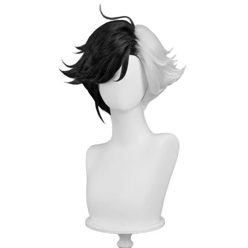 Wig for Luna Snow cosplay Short Half Black Half White Heat-Resistant Synthetic Hair for Men Halloween
Wig for Luna Snow cosplay Short Half Black Half White Heat-Resistant Synthetic Hair for Men Halloween