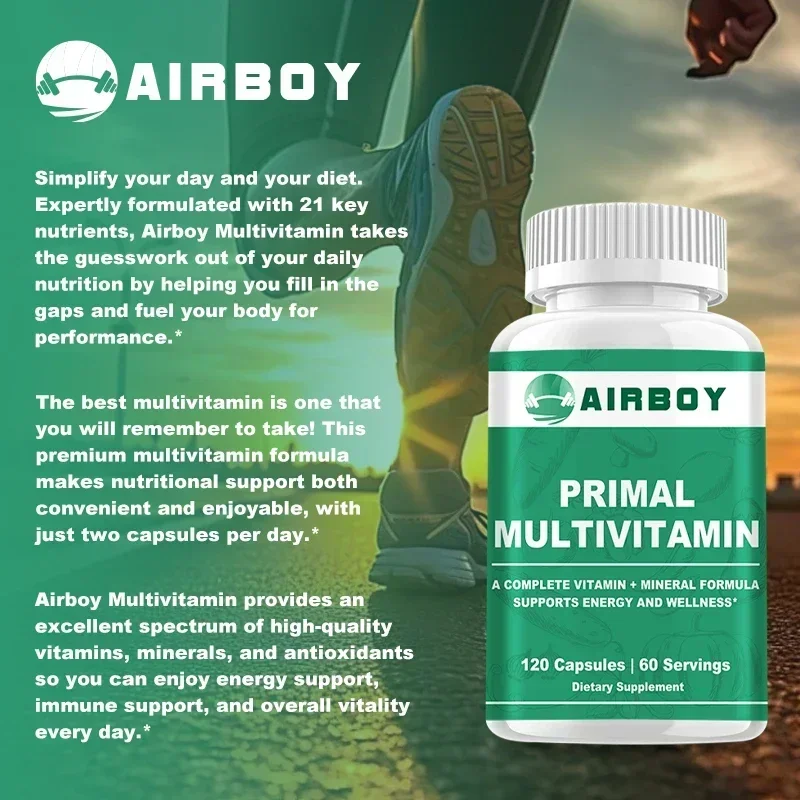Multivitamin for Men and Women - Boost Energy, Strengthen The Immune System and Improve Everyday Performance Supplement
Multivitamin for Men and Women - Boost Energy, Strengthen The Immune System and Improve Everyday Performance Supplement