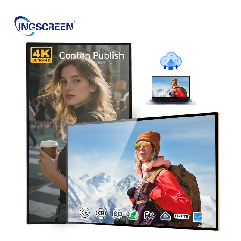 Wall Mounted Built-in Speaker Narrow Bezel Design Advertising Display with Timer Schedule for Restaurant Menu Digital Board
Wall Mounted Built-in Speaker Narrow Bezel Design Advertising Display with Timer Schedule for Restaurant Menu Digital Board