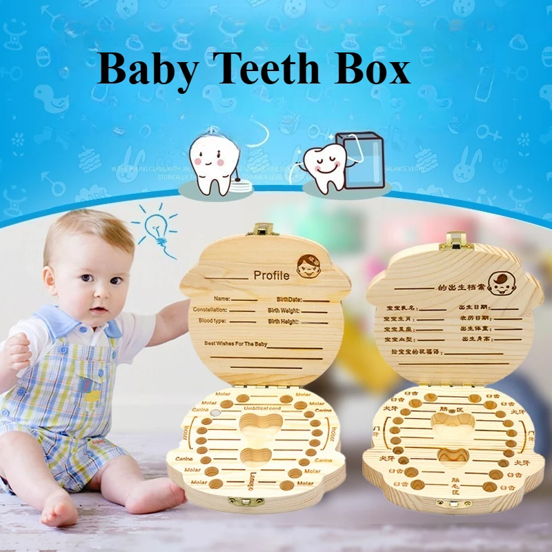 Baby Wood Tooth Box Organizer Language English Chinese Collect Collect Teeth Umbilica Save Baby Souvenirs Gifts for Boys Girls
Baby Wood Tooth Box Organizer Language English Chinese Collect Collect Teeth Umbilica Save Baby Souvenirs Gifts for Boys Girls