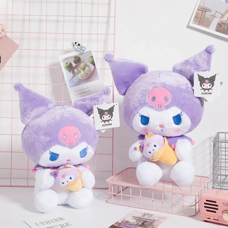 30 см Sanrio Kuromi мороженое мультяшная плюшевая кукла мягкая подушка игрушка аниме украшения для комнаты детский подарок на день рождения и Рождество
30 см Sanrio Kuromi мороженое мультяшная плюшевая кукла мягкая подушка игрушка аниме украшения для комнаты детский подарок на день рождения и Рождество