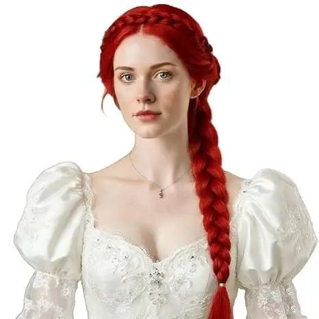 QQXCAIW Red Long Braid Princess Wigs for Women Braided Cosplay Synthetic Hair Wig for Halloween Party Use
QQXCAIW Red Long Braid Princess Wigs for Women Braided Cosplay Synthetic Hair Wig for Halloween Party Use