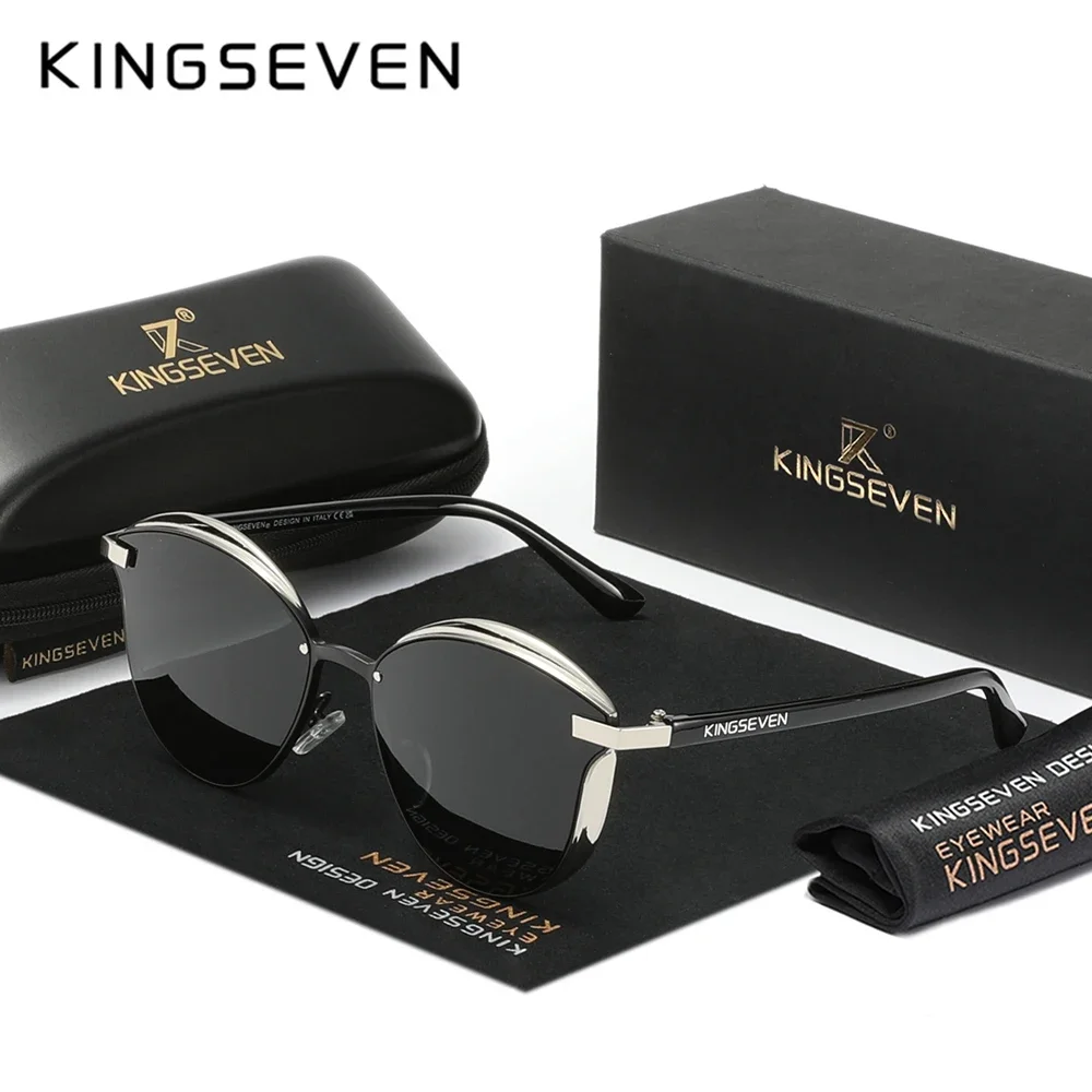 KINGSEVEN Stylish Cat Eye Mirror Sun Glasses for Women UV400 Polarized Sunglasses Ladies Leisure Eyewear
KINGSEVEN Stylish Cat Eye Mirror Sun Glasses for Women UV400 Polarized Sunglasses Ladies Leisure Eyewear