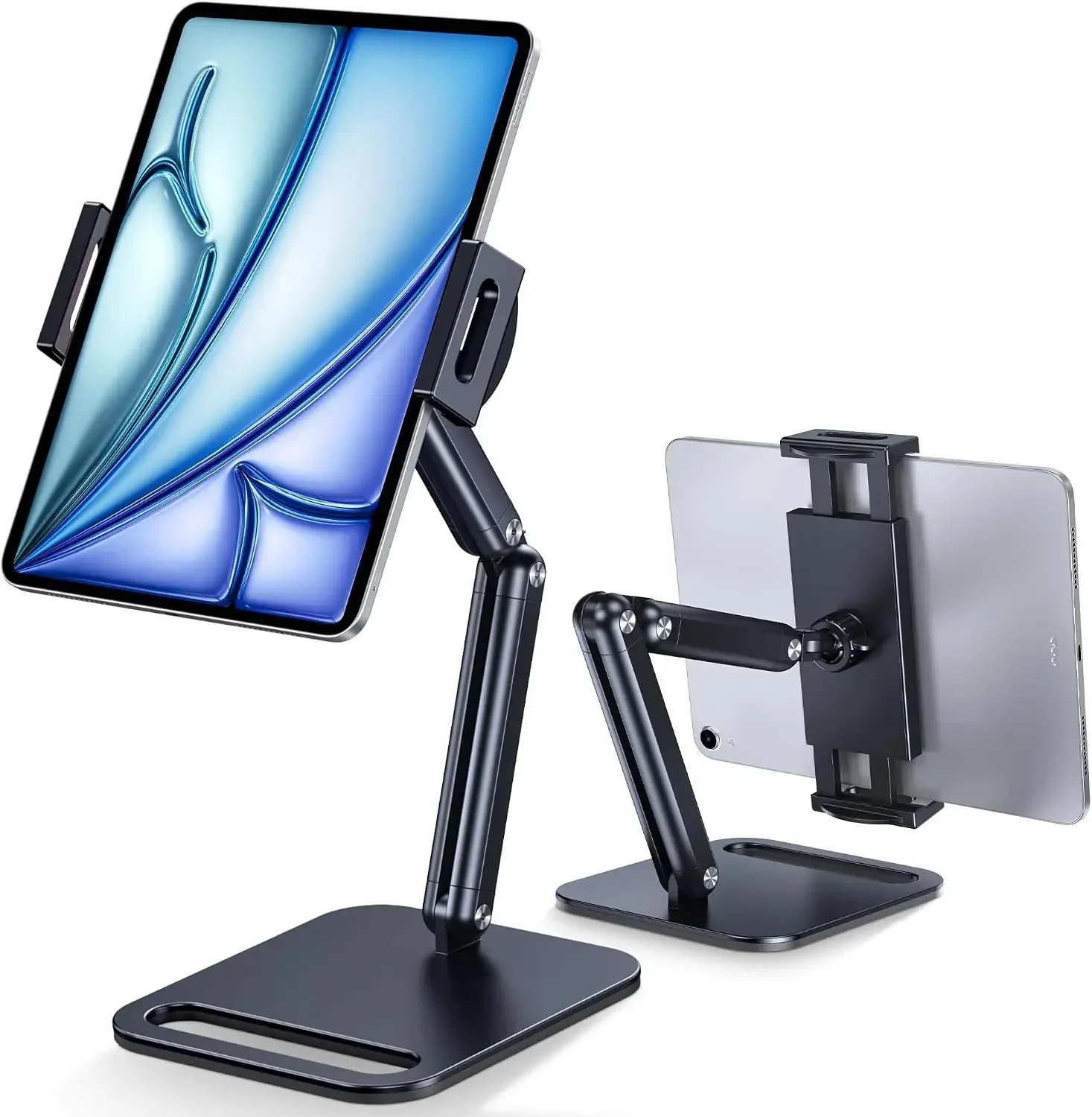 Adjustable Tablet Stand, Heavy-Duty Aluminum Base, Compatible with 4.7-13" Devices, Black
Adjustable Tablet Stand, Heavy-Duty Aluminum Base, Compatible with 4.7-13" Devices, Black