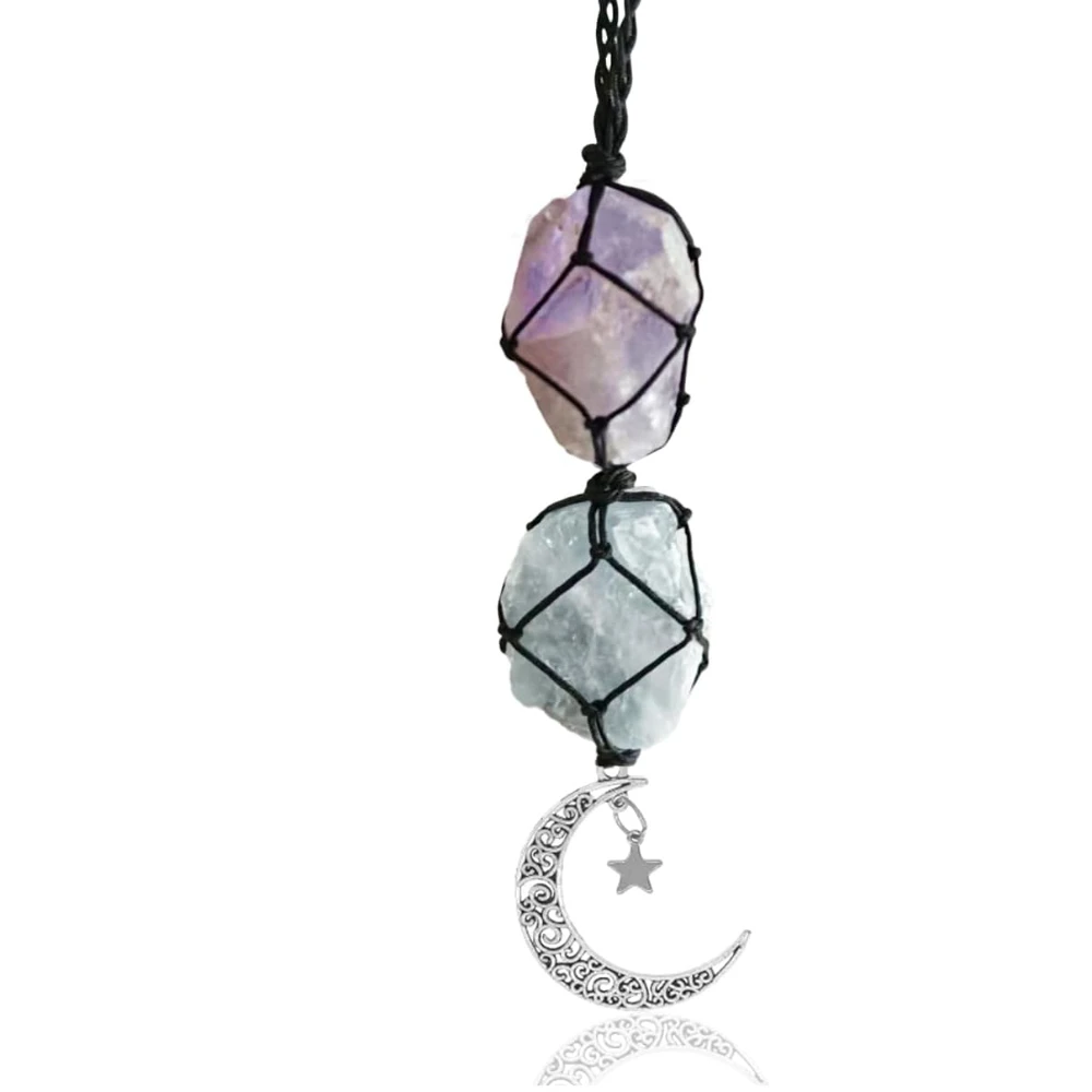 Hanging Car Charm Crystal Car Hanging Ornament Car Interior Rear View Mirror Charm Dangling Moon & Healing Crystal Accessories
Hanging Car Charm Crystal Car Hanging Ornament Car Interior Rear View Mirror Charm Dangling Moon & Healing Crystal Accessories