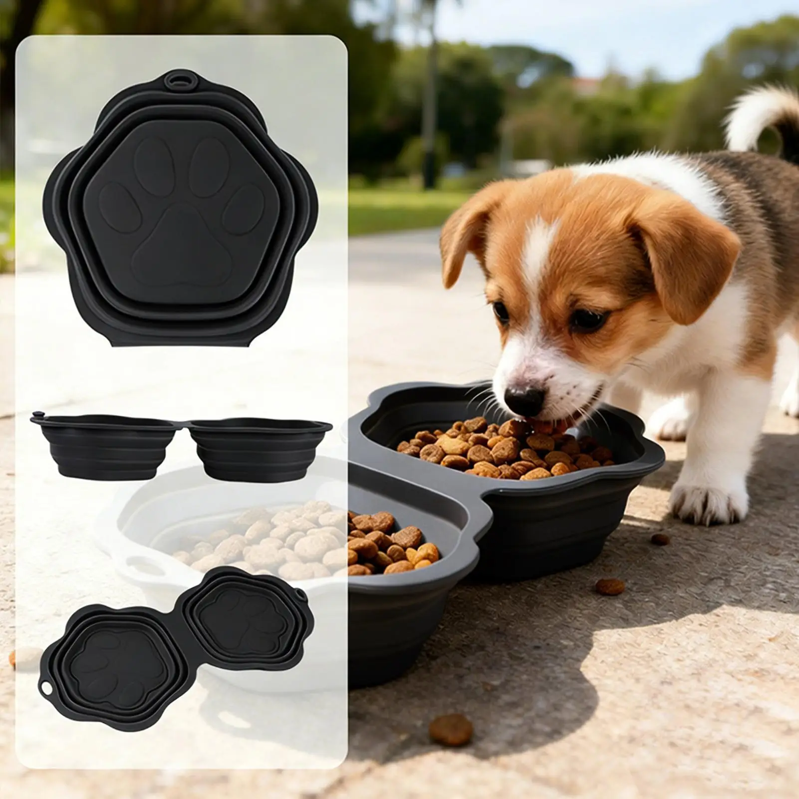 Dog Water Bowl 2-Compartment Portable Feeding Pet Water Bowl Food Feeder For Small Medium Large Cat Kitten Home Indoor Outdoor
Dog Water Bowl 2-Compartment Portable Feeding Pet Water Bowl Food Feeder For Small Medium Large Cat Kitten Home Indoor Outdoor
