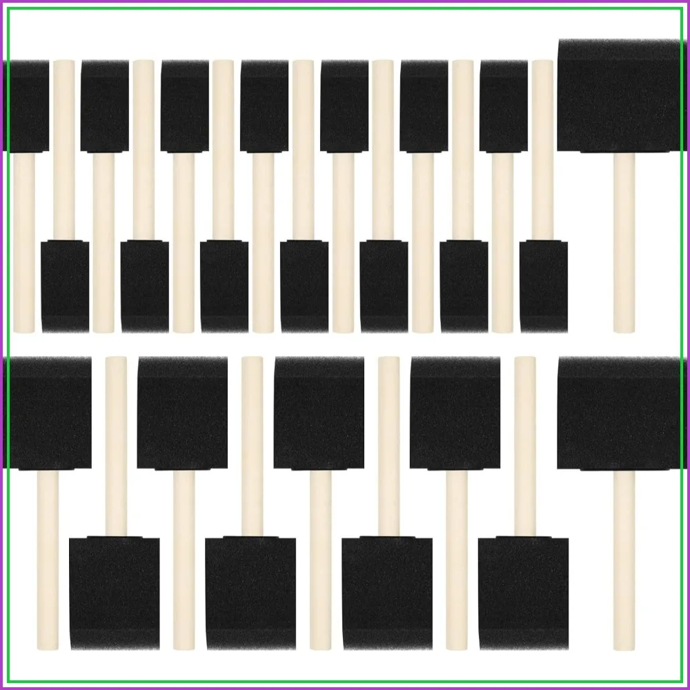 24 Pcs Foam Paint Brushes, Wood Handle Sponge Brushes for Painting, Staining, Varnishes, and DIY Crafts (1'', 2'', 3'')
24 Pcs Foam Paint Brushes, Wood Handle Sponge Brushes for Painting, Staining, Varnishes, and DIY Crafts (1'', 2'', 3'')