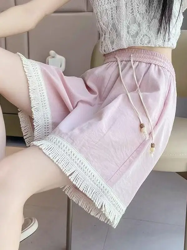 High Waist Wide Leg Casual Pants Women's Outerwear Shorts Summer Thin New Style Bell Large Size Five Parts Pants
High Waist Wide Leg Casual Pants Women's Outerwear Shorts Summer Thin New Style Bell Large Size Five Parts Pants