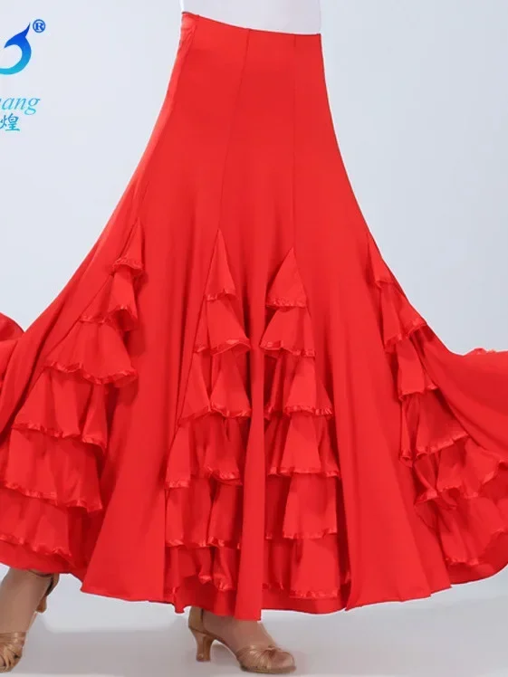 Modern Dance Competition Skirt Social Dance Square Dance Ballroom Dancing New Style Skirt Big Swing Practice Long Skirt
Modern Dance Competition Skirt Social Dance Square Dance Ballroom Dancing New Style Skirt Big Swing Practice Long Skirt