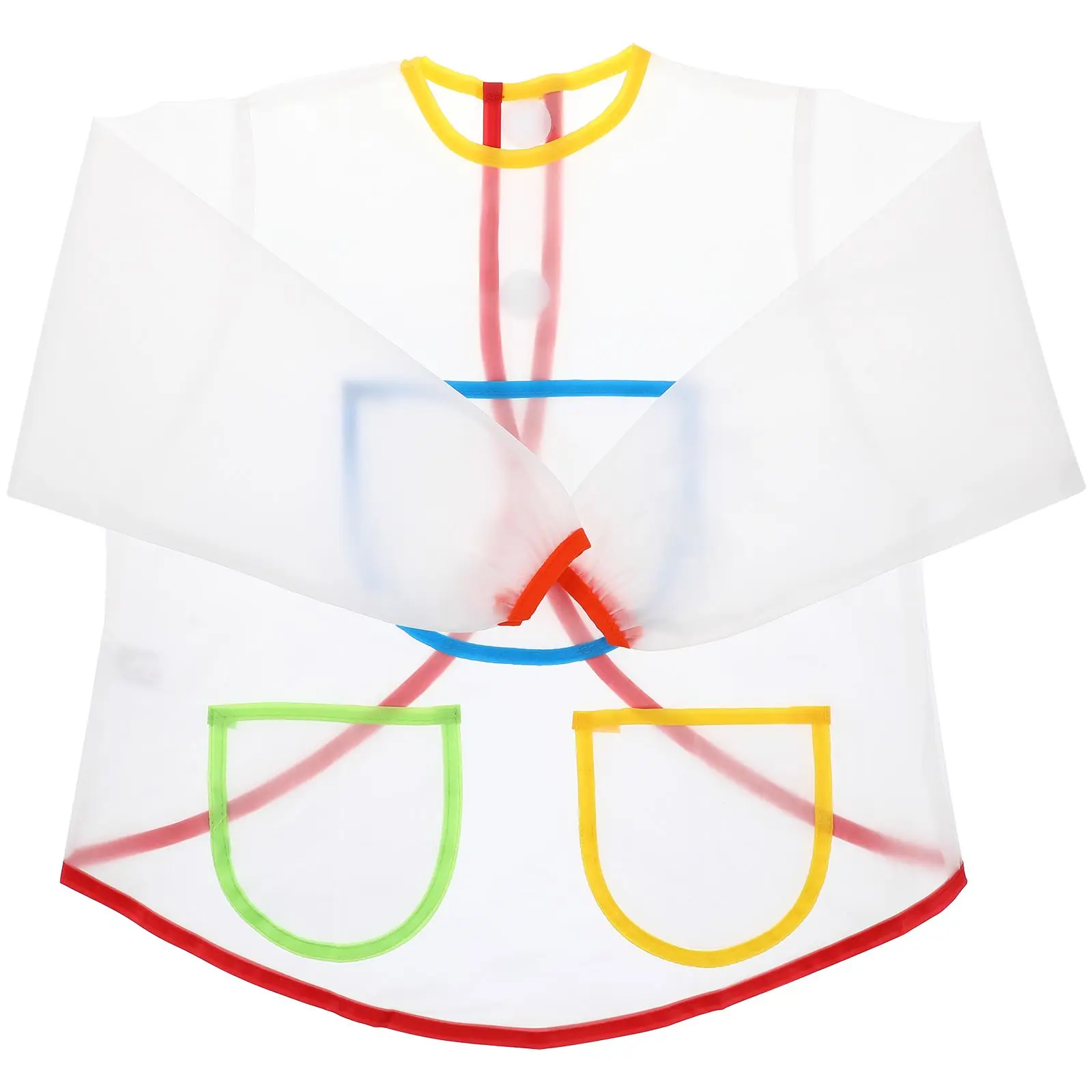 Waterproof Painting Aprons Kids Smock Long Sleeves Transparent PVC Three Pockets Toddler Overalls Protect Clothes Oil Paint
Waterproof Painting Aprons Kids Smock Long Sleeves Transparent PVC Three Pockets Toddler Overalls Protect Clothes Oil Paint