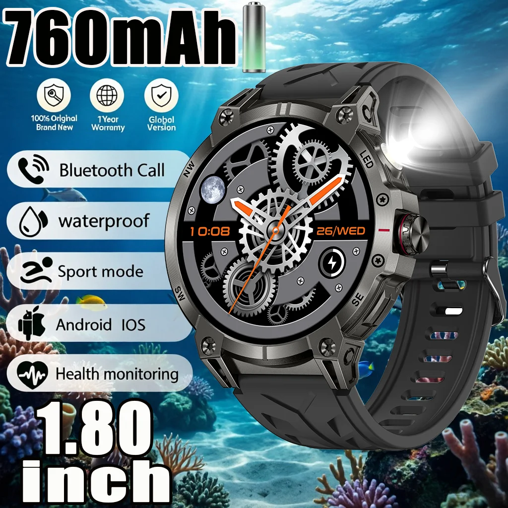 Новые умные часы 2026 года с HD-экраном 1,8 дюйма, спортивными режимами для активного отдыха, Bluetooth-звонками, LED-фонариком, GPS-компасом, водонепроницаемые, 760 мАч, для мужчин и женщин
Новые умные часы 2026 года с HD-экраном 1,8 дюйма, спортивными режимами для активного отдыха, Bluetooth-звонками, LED-фонариком, GPS-компасом, водонепроницаемые, 760 мАч, для мужчин и женщин
