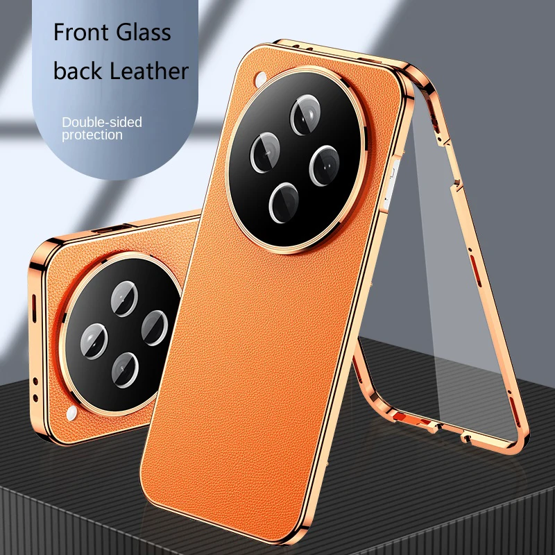 For OPPO F23 F31 Find X8 Pro 5G Double Sided Full Protection Tempered Glass Leather Back Cover Metal Magnetic Bumper Cases
For OPPO F23 F31 Find X8 Pro 5G Double Sided Full Protection Tempered Glass Leather Back Cover Metal Magnetic Bumper Cases
