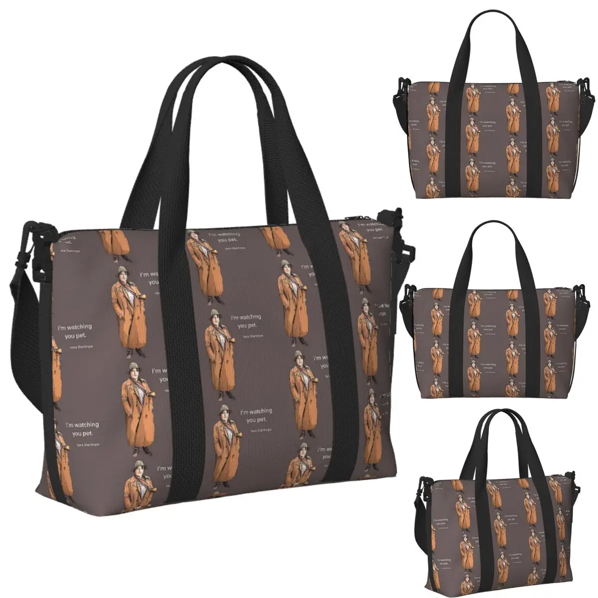Custom DCI Vera Stanhope I'm Watching You Pet. Beach Travel Bag Tote Bags for Gym Yoga Women Shopping Duffle Shoulder Bag
Custom DCI Vera Stanhope I'm Watching You Pet. Beach Travel Bag Tote Bags for Gym Yoga Women Shopping Duffle Shoulder Bag