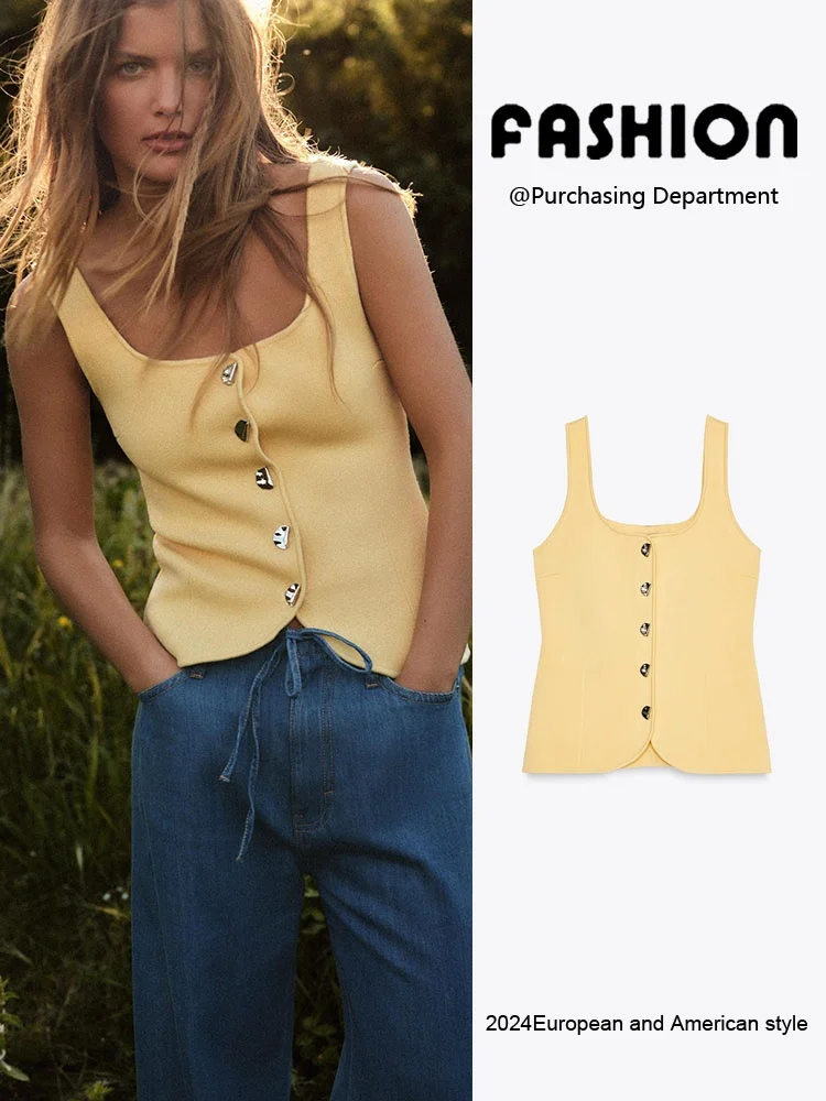 Spring New Arrival Women's Fitted round Ne oulder Strap Button up Vest Top Slimming Bustier Sle Commute Friendly Single... 
Spring New Arrival Women's Fitted round Ne oulder Strap Button up Vest Top Slimming Bustier Sle Commute Friendly Single...