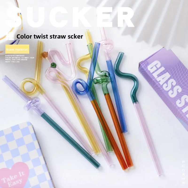 Новая стеклянная соломинка в японском стиле, подарочная коробка, прозрачная соломинка для сока, молока, напитка, чай с молоком, цветная контрастная витая изогнутая трубка
Новая стеклянная соломинка в японском стиле, подарочная коробка, прозрачная соломинка для сока, молока, напитка, чай с молоком, цветная контрастная витая изогнутая трубка