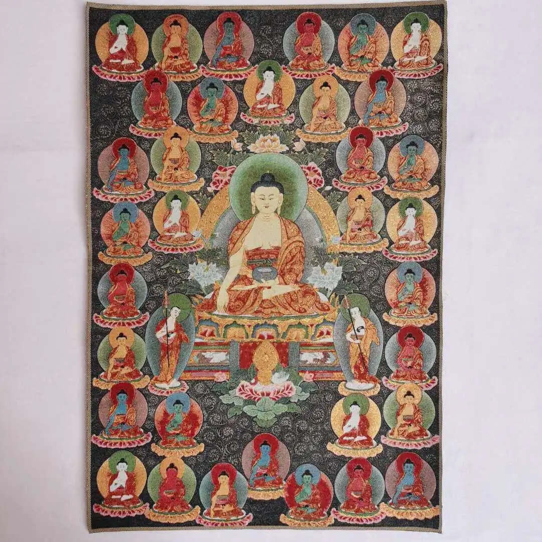 Tibet Tibetan Cloth Silk Buddhism 10000 Buddha Tathagata Thangka Chinese Collectible
Tibet Tibetan Cloth Silk Buddhism 10000 Buddha Tathagata Thangka Chinese Collectible