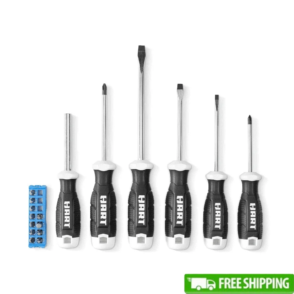 17 Piece Magnetic Screwdriver Set Comfort Grip Durable Heavy Duty Precision Tools with Bit Storage Case and Tip Identifiers
17 Piece Magnetic Screwdriver Set Comfort Grip Durable Heavy Duty Precision Tools with Bit Storage Case and Tip Identifiers