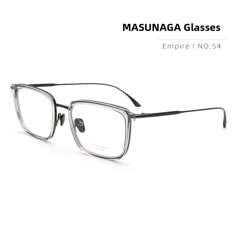 Handmade Myopia Eyeglass Frame Masunaga Pure Titanium Full Frame Vintage Square Glasses EMPIRE I Free Trial Wear Service
Handmade Myopia Eyeglass Frame Masunaga Pure Titanium Full Frame Vintage Square Glasses EMPIRE I Free Trial Wear Service