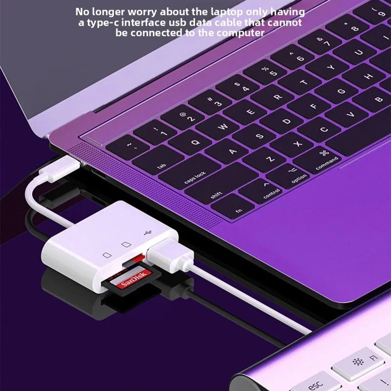 3-in-1 Type-C OTG Adapter, External Mobile Phone SD/TF Memory Card Reader Converter
3-in-1 Type-C OTG Adapter, External Mobile Phone SD/TF Memory Card Reader Converter