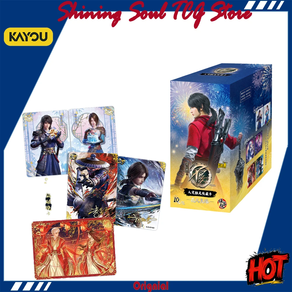 Genuine KAYOU Hua Jiang Hu: Bu Liang Ren Sparkling Romance Man Conquers Heaven Collectible Cards - Swordsman Pack Vol.2 TCG Toys
Genuine KAYOU Hua Jiang Hu: Bu Liang Ren Sparkling Romance Man Conquers Heaven Collectible Cards - Swordsman Pack Vol.2 TCG Toys