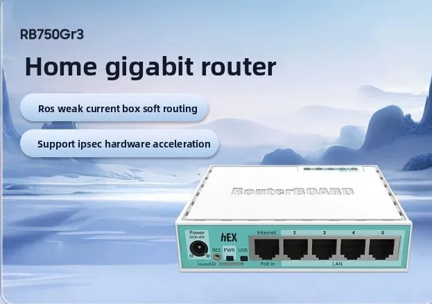 MikroTik RB750Gr3 hEX Gigabit Router | RB750r2 hEX Lite & RB750UPr2 hEX PoE Lite | 5-Port Wired Router
MikroTik RB750Gr3 hEX Gigabit Router | RB750r2 hEX Lite & RB750UPr2 hEX PoE Lite | 5-Port Wired Router