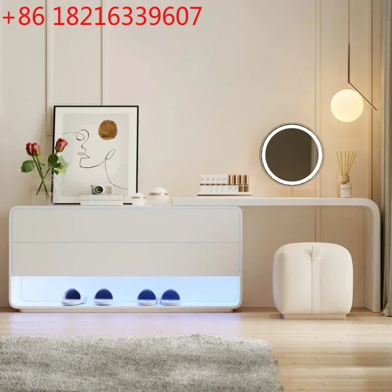 Modern Minimalist Nordic Style Advanced Makeup Table Storage Cabinet with Mirror
Modern Minimalist Nordic Style Advanced Makeup Table Storage Cabinet with Mirror