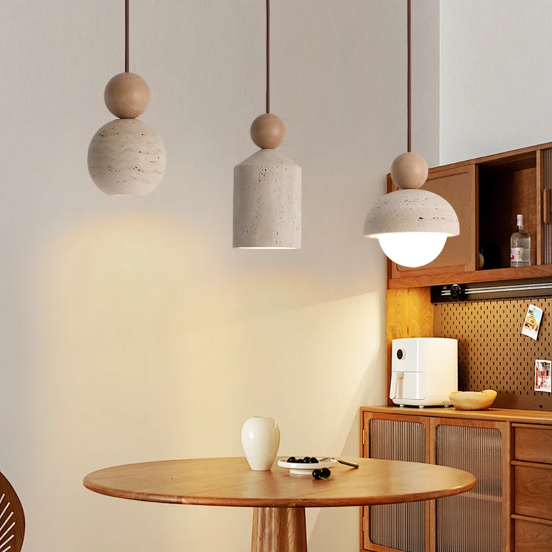 Wabi Sabi Japandi Pendant Light Japanese Yellow Travertine Wood LED Hanging Ceiling Lamp Bedroom Dining Room Modern Home Decor
Wabi Sabi Japandi Pendant Light Japanese Yellow Travertine Wood LED Hanging Ceiling Lamp Bedroom Dining Room Modern Home Decor