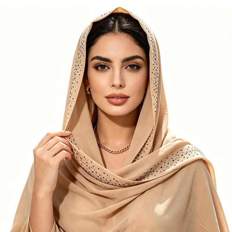 26 Colour New Chiffon Long Hijab,Hot-Fix Rhinestones Islam Ethnic Style Headscarf,Scarf,Muslim Fashion Headscarf,70x170cm
26 Colour New Chiffon Long Hijab,Hot-Fix Rhinestones Islam Ethnic Style Headscarf,Scarf,Muslim Fashion Headscarf,70x170cm