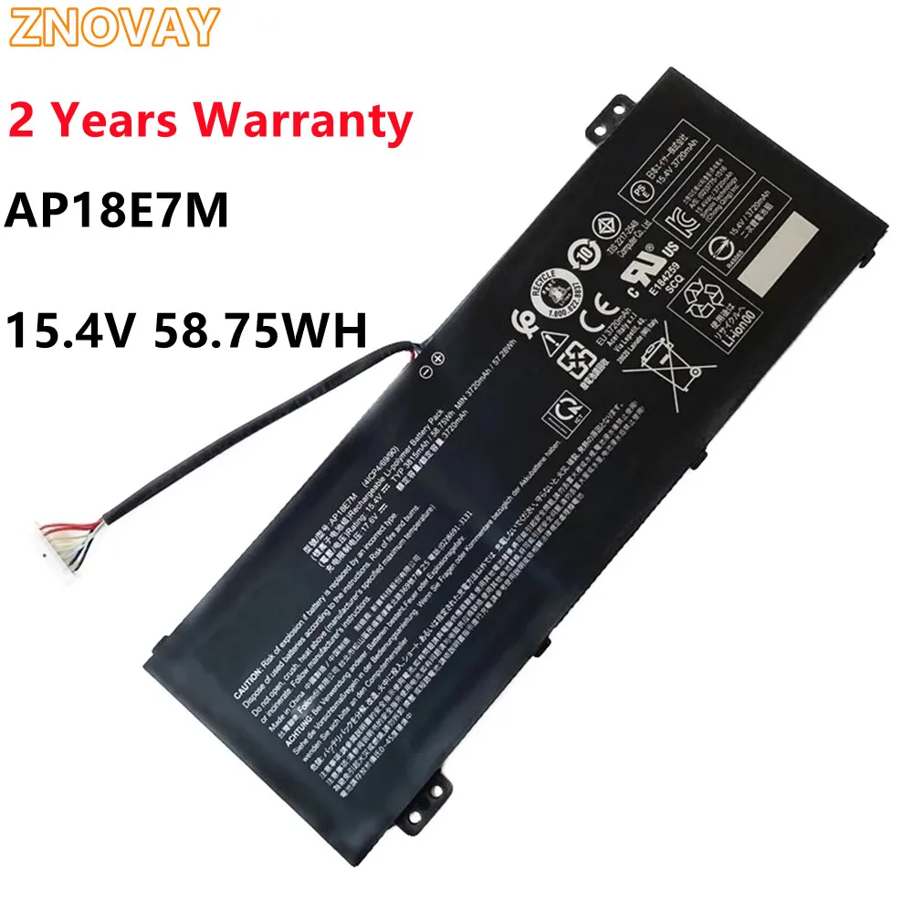 ZNOVAY AP18E7M AP18E8M Laptop Battery for Acer Nitro 5 AN515-54 AN515-55 AN517-51 7 AN715-51 Aspire 7 A715-74 A715-74G Series
ZNOVAY AP18E7M AP18E8M Laptop Battery for Acer Nitro 5 AN515-54 AN515-55 AN517-51 7 AN715-51 Aspire 7 A715-74 A715-74G Series