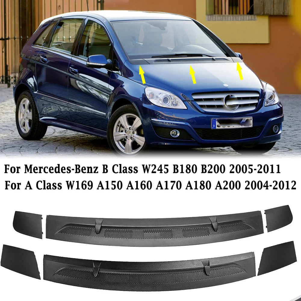 3Pcs/set Front Water Drain Cover Windshield Vent Cover for Mercedes-Benz A Class W169 A1698360018 / B Class W245 A1698300275
3Pcs/set Front Water Drain Cover Windshield Vent Cover for Mercedes-Benz A Class W169 A1698360018 / B Class W245 A1698300275