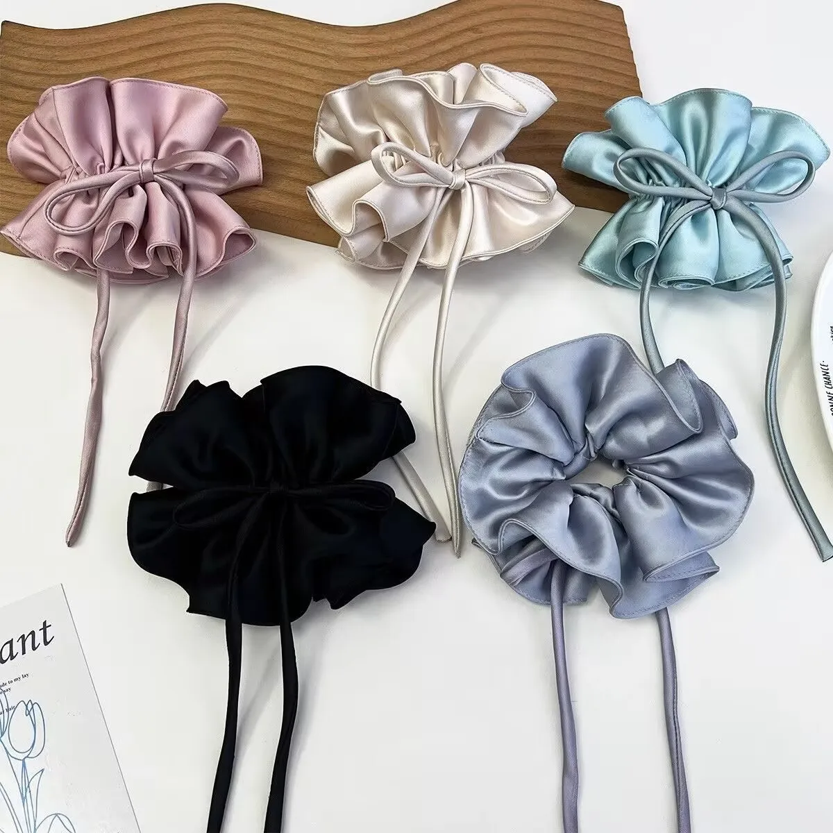 High elastic Bow Hairbands for Women Girls Sweet Scrunchies Flowers Hair Tied Bands Head Rope Korean Ponytail Hair Accessories
High elastic Bow Hairbands for Women Girls Sweet Scrunchies Flowers Hair Tied Bands Head Rope Korean Ponytail Hair Accessories