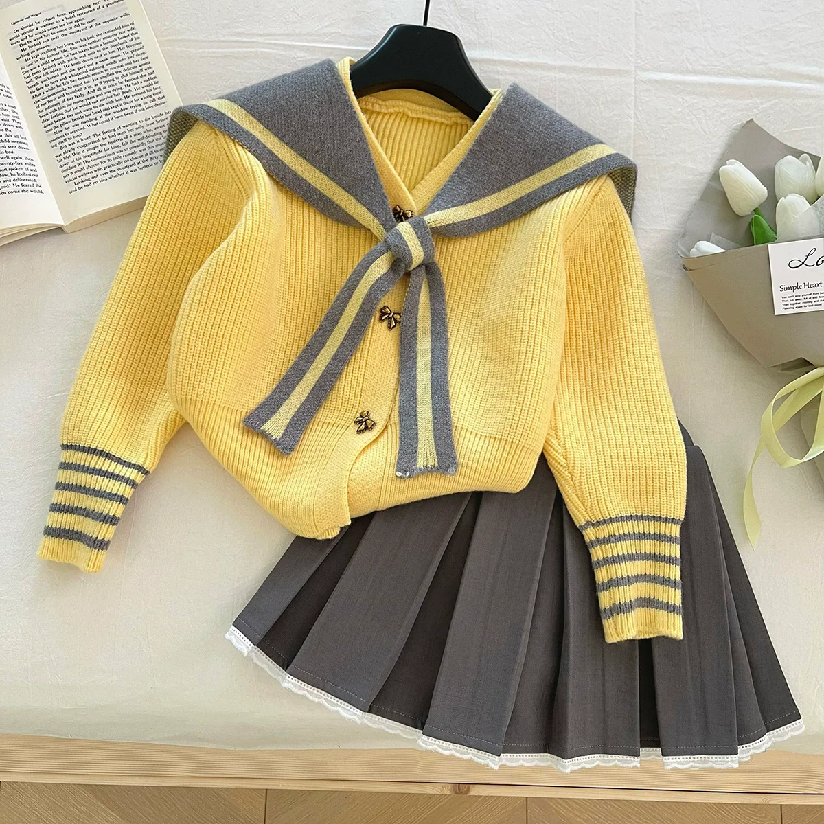 Sweet Girls Clothes Sets New Spring Kids Baby Girl Cardigan Dress Suits Children Girl Knitted Outerwear Pleated Dress Clothes
Sweet Girls Clothes Sets New Spring Kids Baby Girl Cardigan Dress Suits Children Girl Knitted Outerwear Pleated Dress Clothes